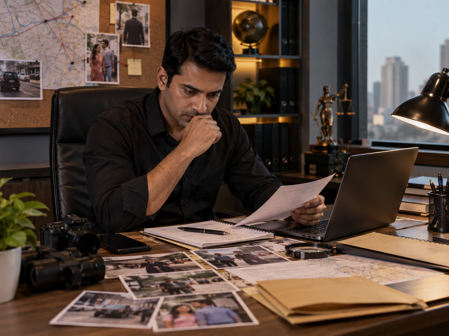 private investigator in Kolkata reviewing a confidential post matrimonial case